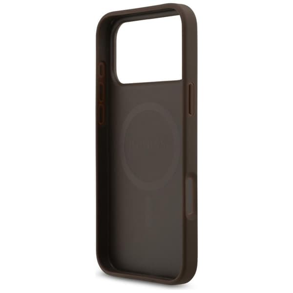 Guess telefontaske til iPhone 17 Pro Max MagSafe 4G Circle Classic Logo - Brun Brun