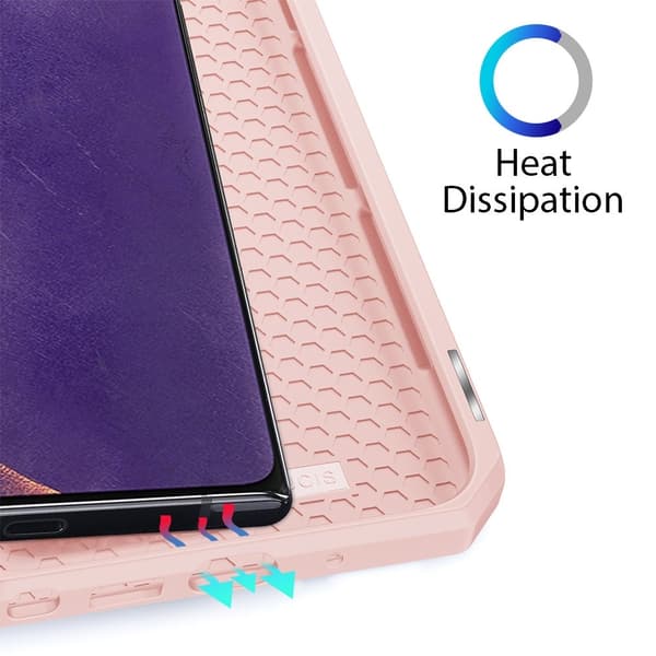 DUX DUCIS Læder Etui Til Samsung Galaxy Note 20 - Rose Gold Roséguld
