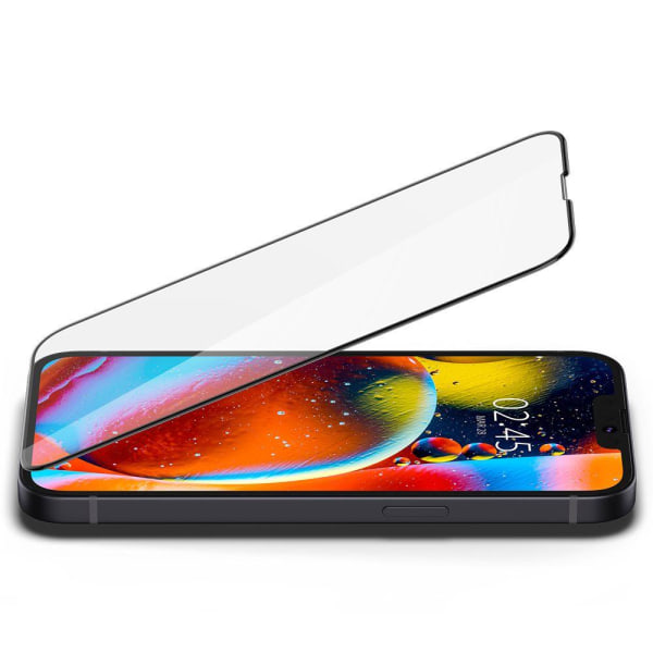 Spigen FC iPhone 14/13/13 Pro karkaistu lasi näytönsuoja - musta Black