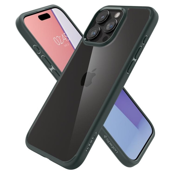 Spigen iPhone 15 Pro Max Mobile Cover Ultra Hybrid - vihreä