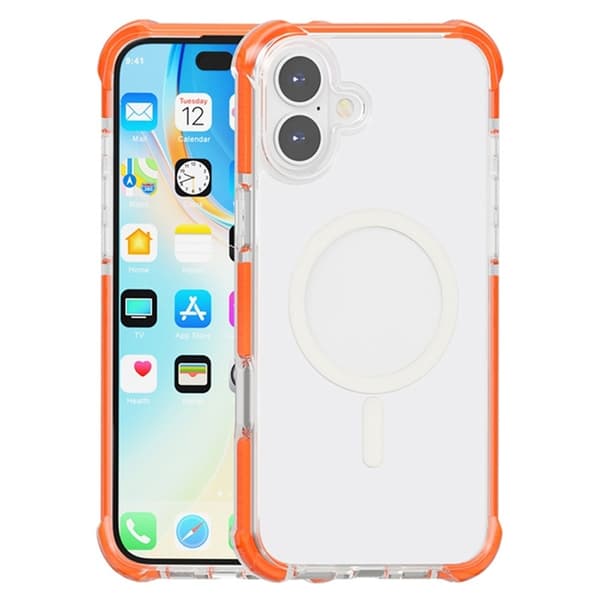 Mobilskal till iPhone 17 MagSafe Förstärkta Hörn Acrylic - Orange Orange