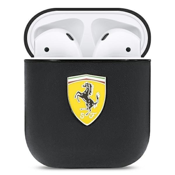 Ferrari AirPods Skal Läder On Track - Svart Svart