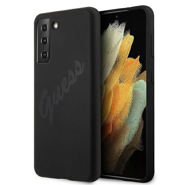 Guess Skal Galaxy S21 Plus Script Vintage - Sort Black