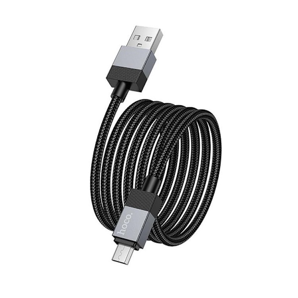 Hoco USB-A - Micro-USB 2.4A Kabel 1m X110 - Svart Svart