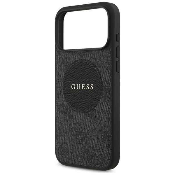 Guess telefontaske til iPhone 17 Pro Max MagSafe 4G Circle Classic Logo - Sort Svart