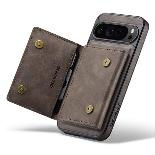 DG.MING M5 Series Mobilskal till Google Pixel 10 Pro XL Konstläder Brun