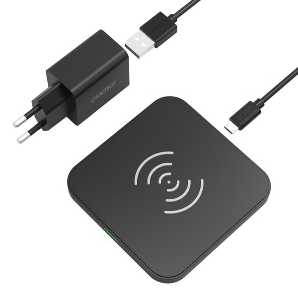 Choetech Qi 10W Trådlös Laddare ,Väggladdare 18W Micro USB Kabel