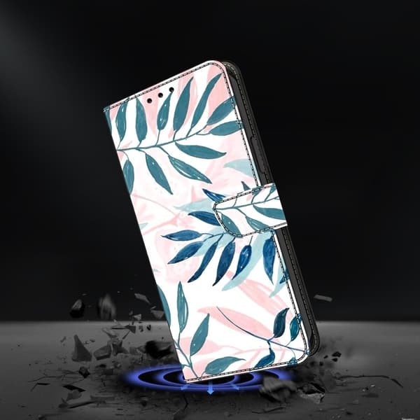 Samsung Galaxy S26 Plus Plånboksfodral Ställning Konstläder - Vattenfärger