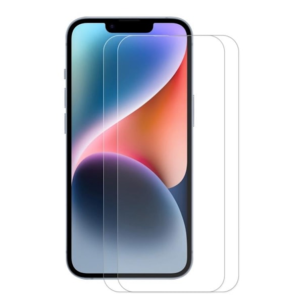 [2-PACK] iPhone 14 Härdat Glas Skärmskydd - Clear Transparent