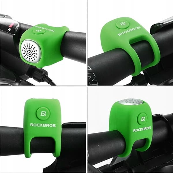 Rockbros Elektronisk Cykel Ring klocka - Grön Grön
