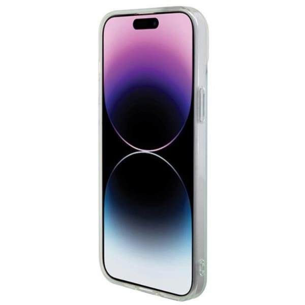 Guess iPhone 15 Pro -puhelinkuori Magsafe IML Iridescent - turkoosi