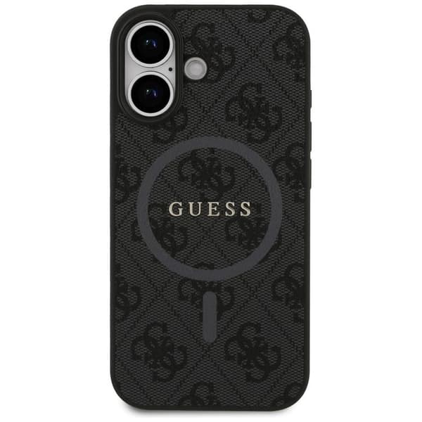 Guess telefontaske til iPhone 17 MagSafe 4G Ring Classic Logo - Sort Svart