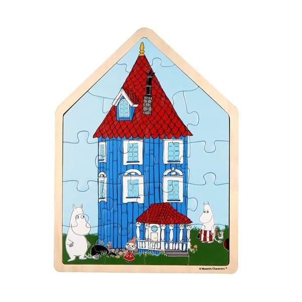 MOOMIN Pussel 19 Pcs Wooden Framed Puzzle House
