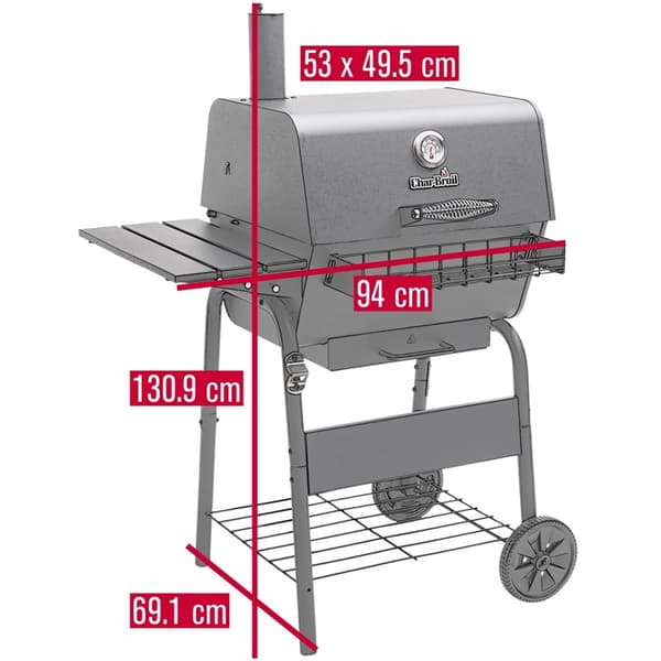 Char-Broil Kolgrill Charcoal Medium 140252 Svart