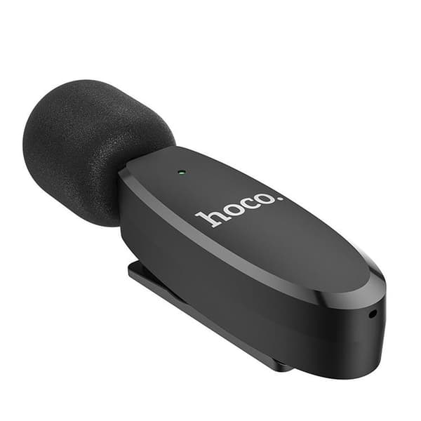 HOCO 2-st Trådlös Lavaliermikrofon Lightning, USB-C L15 - Svart Svart