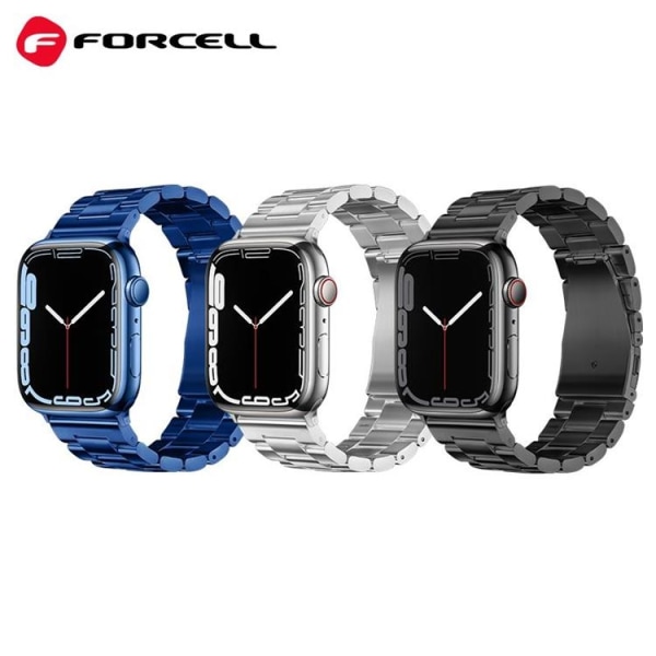 Forcell Apple Watch (42/44/45/49mm) Rannekoru F-Design - Sininen