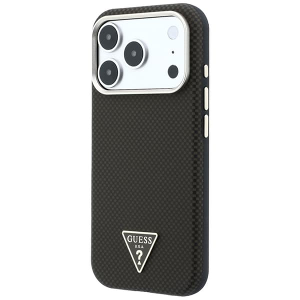 Guess Mobilskal För iPhone 18 Pro/17 Pro Magsafe Kevlar Triangle Logo