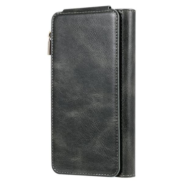 iPhone Air Konstläder Plånboksfodral Detachable Zipper - Grön Grön