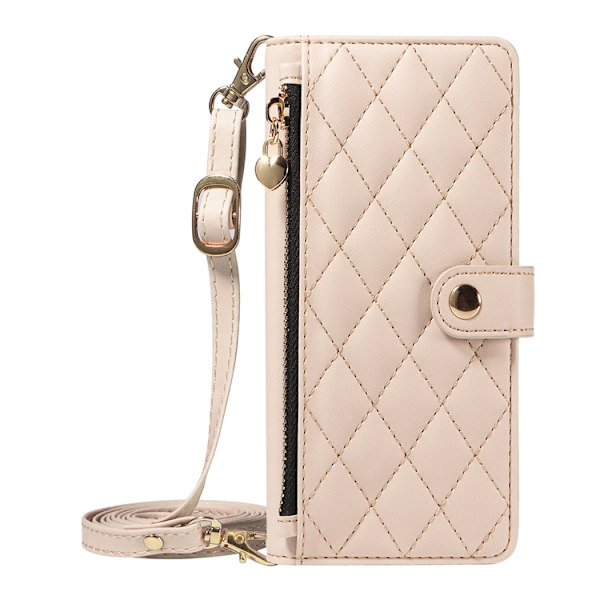 iPhone Air Plånboksfodral Rhombus Läder - Beige Beige