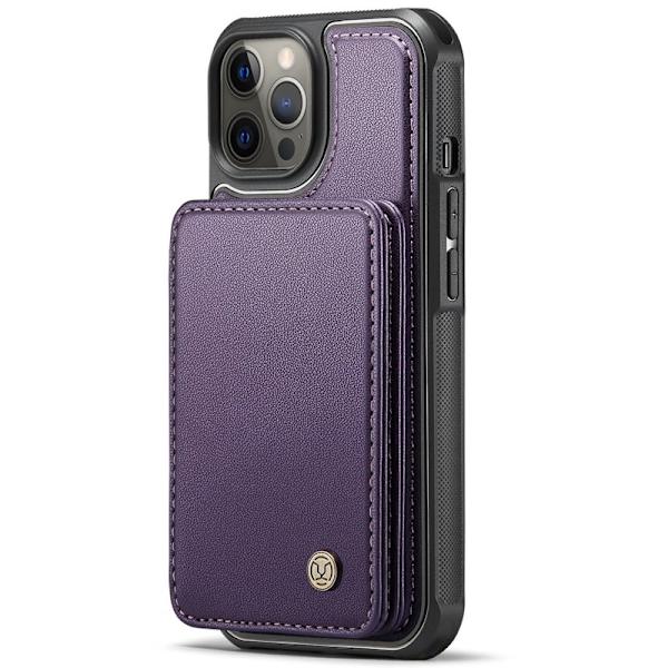 JEEHOOD J05 Mobilskal till iPhone 12 Pro Max Läder MobilLila