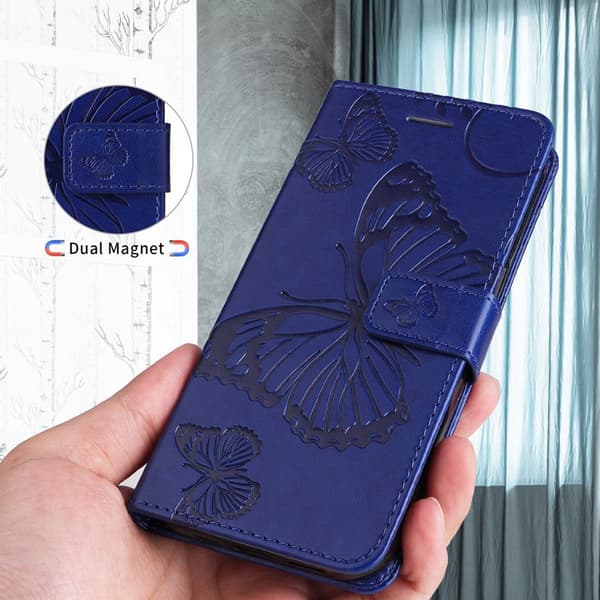 Plånboksfodral för Samsung Galaxy S26 Plus Konstläder Ställ - Blå