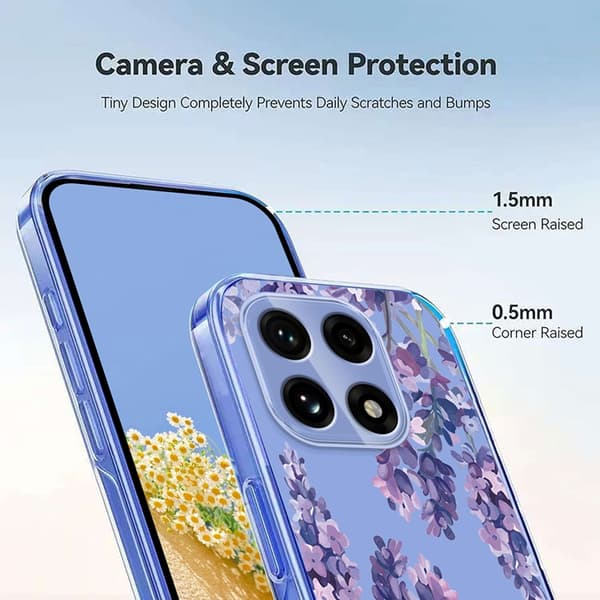 Mobilskal till OnePlus 15 Butterfly Floral Pattern Lila