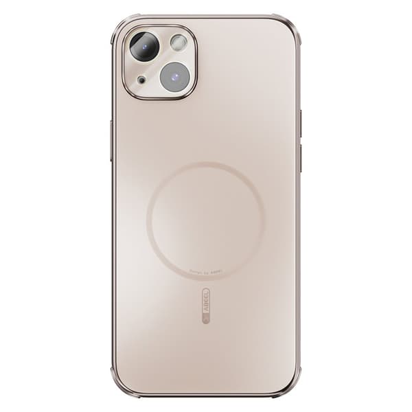 ABEEL Mobilskal till iPhone 15 Plus Magnetiskt TPU PC Kylmatte Guld