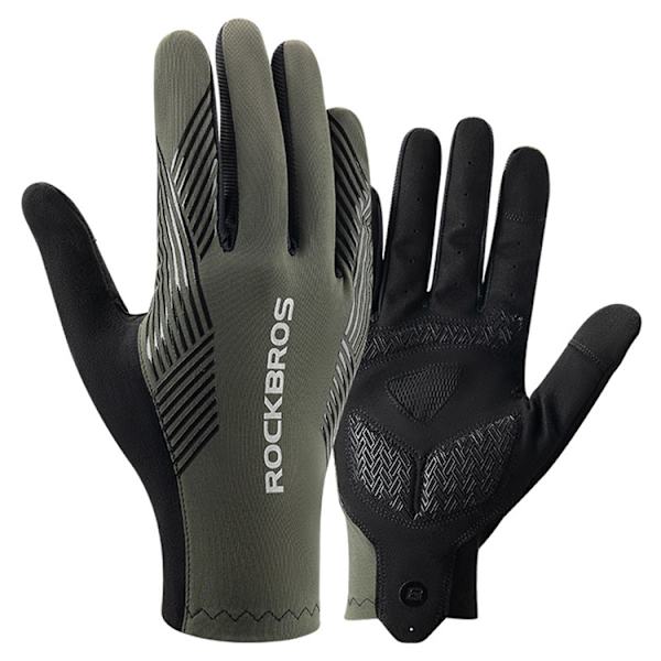 ROCKBROS Touchvantar Handskar SBR MTB Bicycle Non-slip S310 Grön