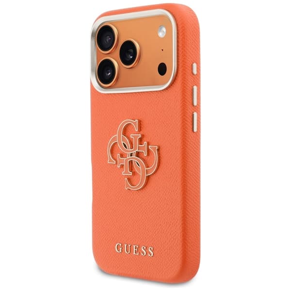 Guess Mobilskal iPhone 17 Pro FW Resin Logo - Orange Orange
