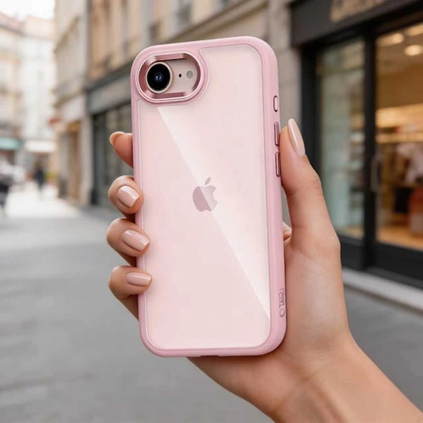 Tech-Protect Mobilskal För iPhone 16e/17e Magmat - Rosa/Clear Rosa