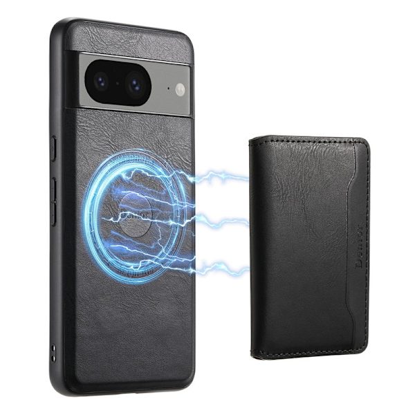 DENIOR Google Pixel 8 Plånboksfodral Konstläder Svart