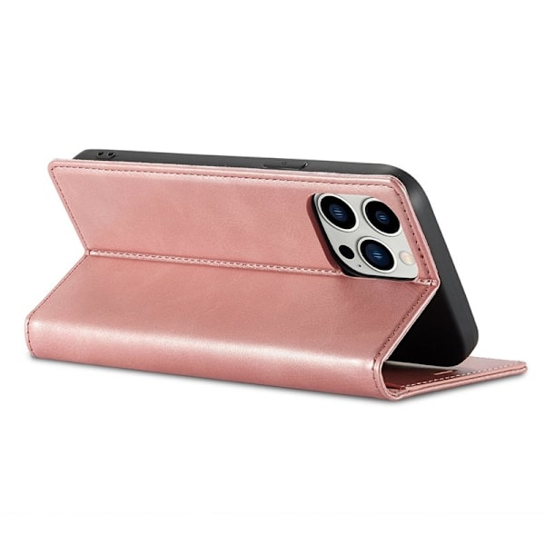 LC.IMEEKE iPhone 14 Pro Max Plånboksfodral Konstläder - Rosa