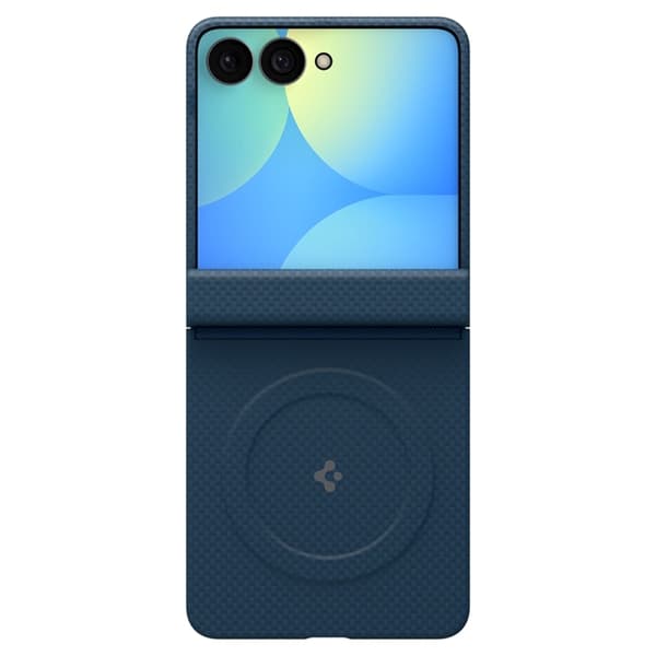 Spigen Mobilskal För Galaxy Z Flip 8 MagSafe Airskin Aramid - Navy