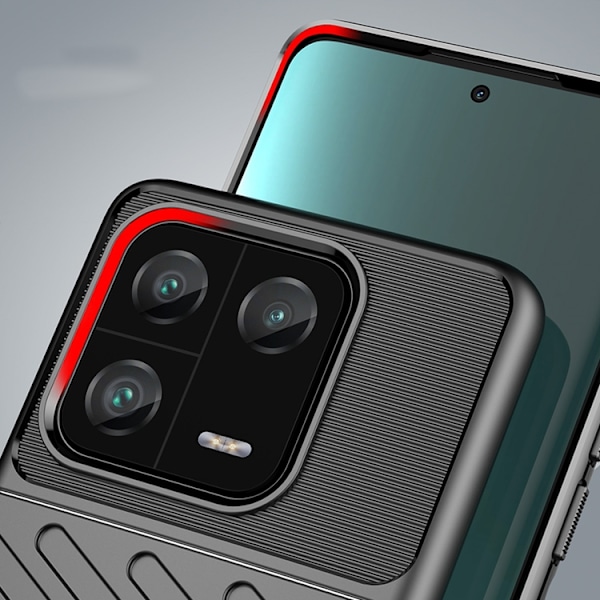 Xiaomi 13 Pro Cover Thunder Silicone Armor - Sort Svart