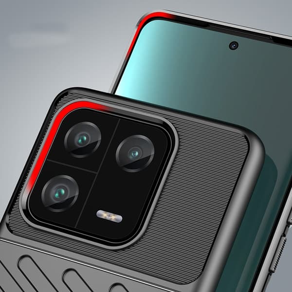 Xiaomi 13 Pro Skal Thunder Silicone Armor - Musta Svart