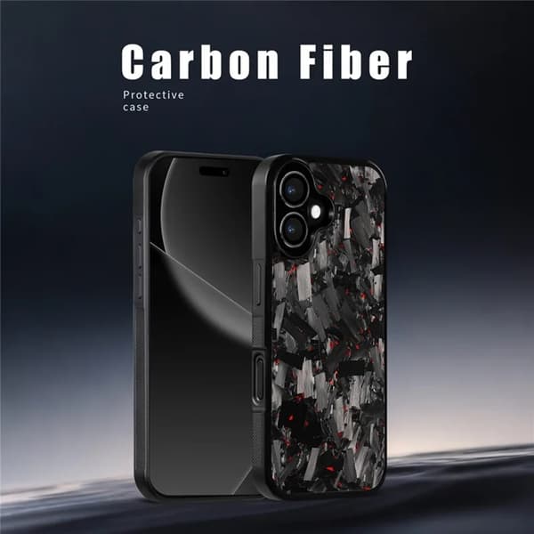 Mobilskal till iPhone 17 MagSafe Aramid Fiber Large Texture - Guld