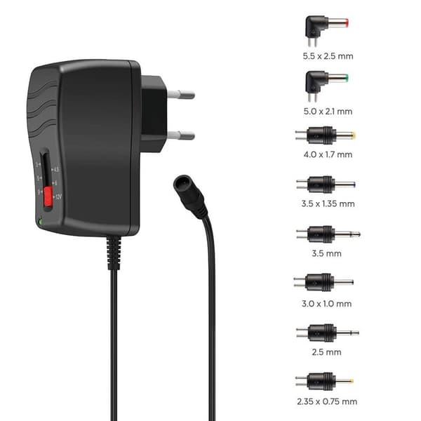 HAMA Universal omskiftelig strømforsyningsenhed 1000mA 8 adaptere
