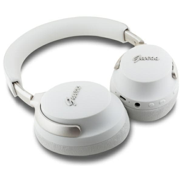 Guess Bluetooth On-Ear ANC Hörlurar Metal Script Logo - Beige Beige