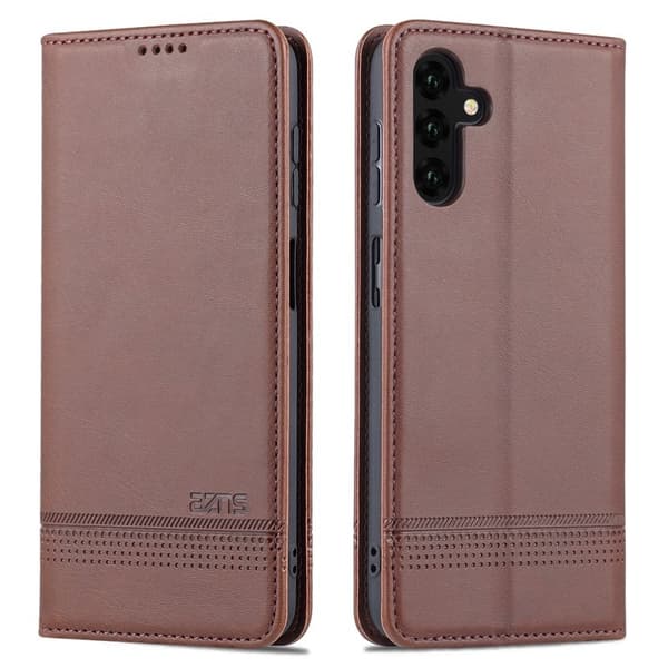 AZNS Samsung Galaxy A13 5G Plånboksfodral Konstläder - Brun