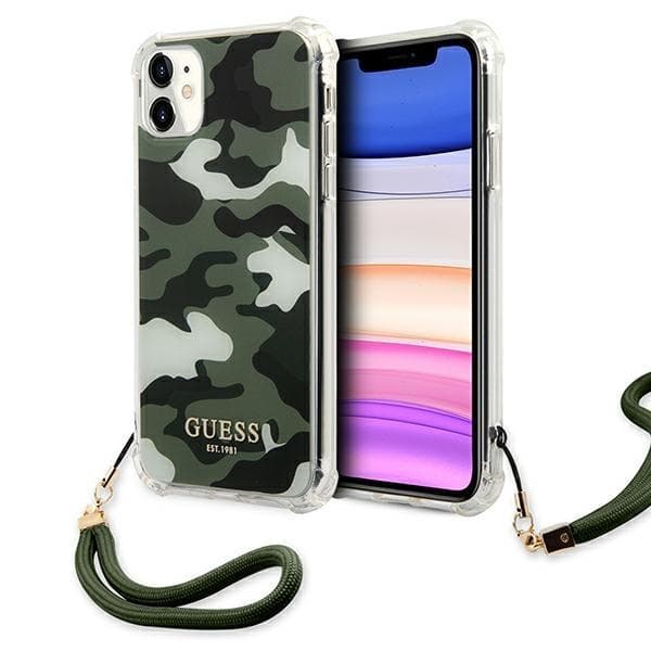 Guess Skal iPhone 11 Camo Collection - Grön Grön