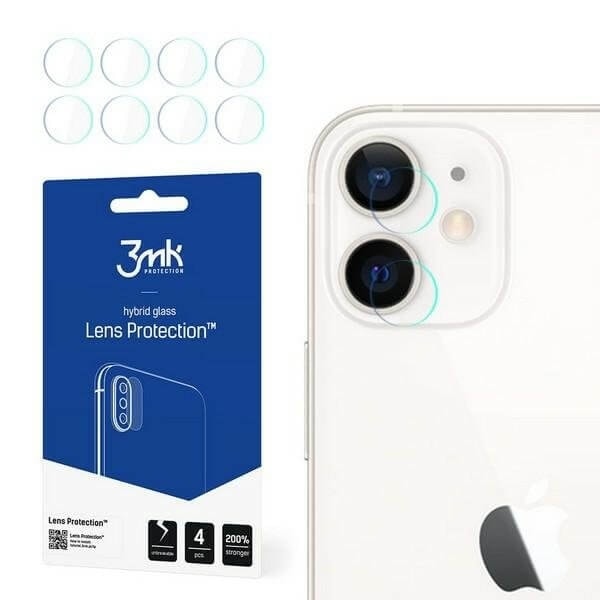 3MK (4 st) iPhone 12    Kameralinskydd Transparent