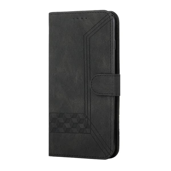 iPhone 17 Pro Max Plånboksfodral Imprint Konstläder - Svart Svart