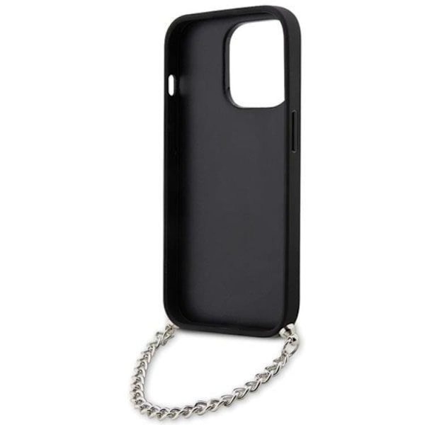 KARL LAGERFELD iPhone 14 Pro Max Mobilskal Monogram Chain Svart