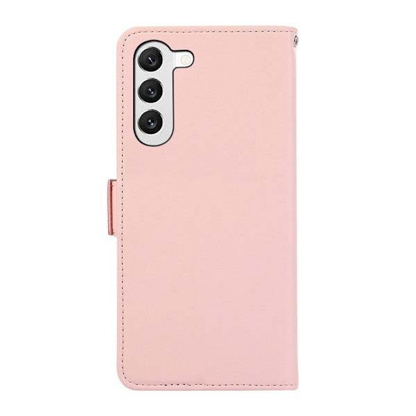 ABEEL Samsung Galaxy S23 Konstläder Plånboksfodral RFID-Skydd Rosa