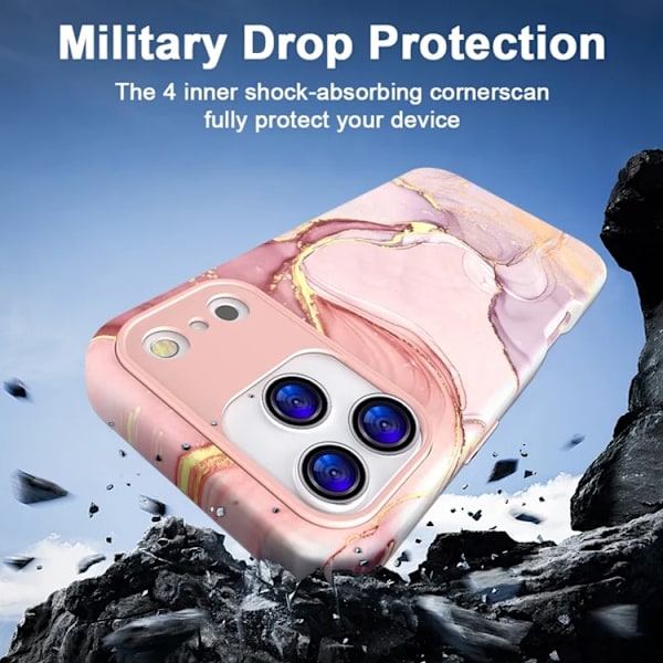 Mobilskal till iPhone 17 Pro Max Vattentryck - P-GWL10033 Rosa