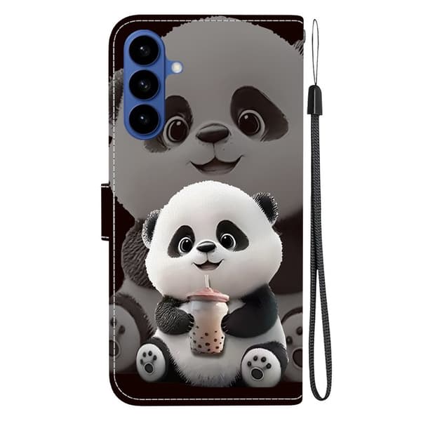 Plånboksfodral för Samsung Galaxy S26 Plus Konstläder Ställ - Mjölk Te Panda