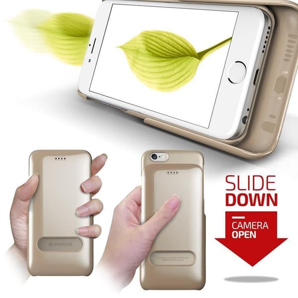 Verus Slim Slide Skal till Apple iPhone 6 / 6S  - Gold Guld