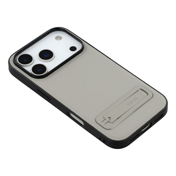 X-LEVEL Mobilskal till iPhone 17 Pro Max Läder PC TPU Grå