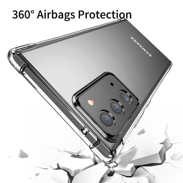 LEEU Shockproof Skal Till Samsung Galaxy Note 20 - Clear Transparent