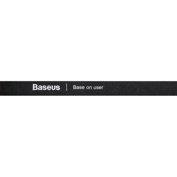 Baseus Rainbow Circle Velcro-remme Organiserende Kabel 3m - Sort Black